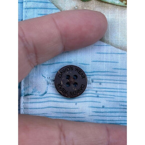 YIUME Men's 1950s Vintage Hawaiian Shirt Cotton Funky Camp Shirt Marine Ocean - Picture 9 of 12